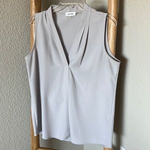 Calvin Klein Gray Blouse - Size M